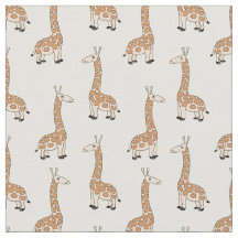 Custom Baby Giraffe Fabric Print for Kids