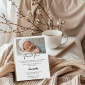 Custom Baby Girl Dankeschön Card mit Foto Ankündigung