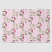 Custom Baby Girl Giraffe Tissue Paper Seidenpapier (Vorderseite)