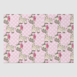 Custom Baby Girl Giraffe Tissue Paper Seidenpapier