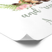 Custom Baby Girl Safari Kinderzimmer Niedlich Gira Poster (Ecke)