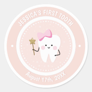 Custom Baby Girl Tooth Fairy Sticker