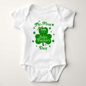 Custom Baby Girl's First St. Patrick's Day Strampl Baby Strampler (Vorderseite)