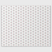 Custom Baby Girl's Happy Birthday Pink Name Geschenkpapier (Flach)