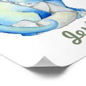 Custom Baby Kinderzimmer Decor Niedlich Dinosaurie Poster (Ecke)