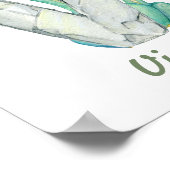 Custom Baby Kinderzimmer Decor Niedlich Dinosaurie Poster (Ecke)