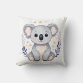 Custom Baby Koala Pillow Boho Floral Design - Kissen (Vorderseite)