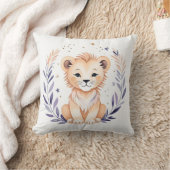 Custom Baby Lion Cub Kinderzimmer Kissen Boho Desi (Decke)