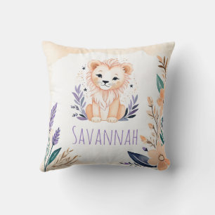 Custom Baby Lion Cub Kinderzimmer Kissen Boho Desi