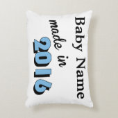 Custom Baby made in 2016 Blue Dekokissen (Vorderseite(Vertikal))