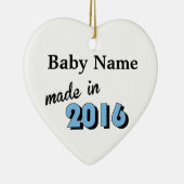 Custom Baby made in 2016 Blue Keramikornament (Rechts)