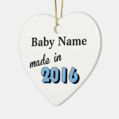 Custom Baby made in 2016 Blue Keramikornament (Links)