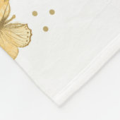 Custom Baby Meilenstein Monatsblanken, Sonnenblume Fleecedecke (Ecke)