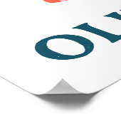 CUSTOM BABY NAME Badminton Racquets & Birdies Poster (Ecke)