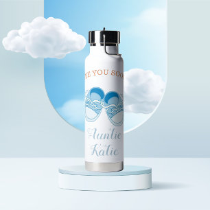 Custom Baby Name Blue Shoes Trinkflasche