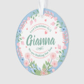 Custom Baby Name Ornament for Erwartete Familien (Vorderseite)