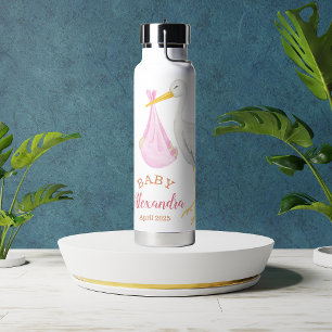 Custom Baby Name Pink Trinkflasche