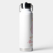 Custom Baby Name Pink Trinkflasche (Vorderseite)