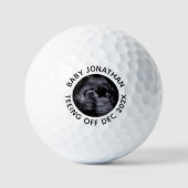 Custom Baby Name Schwangerschaft Ankündigung Ultra Golfball (Vorderseite)
