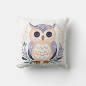 Custom Baby Owl Pillow Boho Blumendesign - Kissen (Vorderseite)