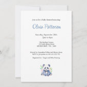 Custom Baby Panda Baby Dusche Einladung (Rückseite)