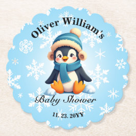 Custom Baby Penguin Baby Duschpapier Untersetzer