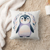 Custom Baby Penguin Pillow Boho Blumendesign - Kissen (Decke)