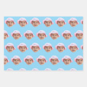 Custom Baby Photo, Baby Photo Face Geschenkpapier Set (Vorderseite 2)