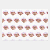 Custom Baby Photo, Baby Photo Face Geschenkpapier Set (Vorderseite)