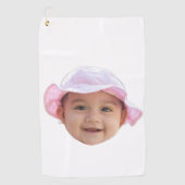 Custom Baby Photo, Baby Photo Face Golfhandtuch (Vorderseite)