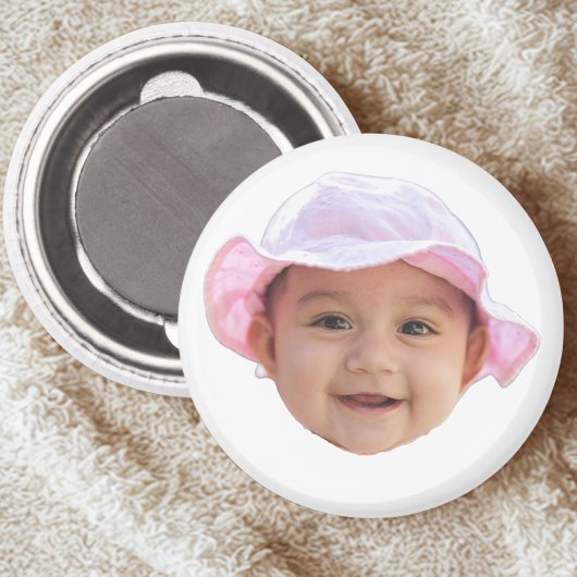 Custom Baby Photo, Baby Photo Face Magnet