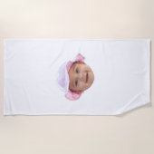 Custom Baby Photo, Baby Photo Face Strandtuch (Vorderseite)