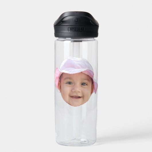 Custom Baby Photo, Baby Photo Face Trinkflasche (Rückseite)