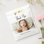 Custom Baby Photo Thank You Favor Bags Modern  Geschenktütchen (Versiegelt)