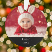 Custom Baby Picture Holiday Keepake Weihnachten Ornament