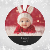 Custom Baby Picture Holiday Keepake Weihnachten Ornament