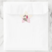 Custom Baby Pink Giraffe Star Stickers (Tasche)