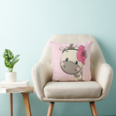 Custom Baby Pink Giraffe Throw Kissen (Stuhl )