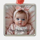 Custom Baby’s First Christmas Ornament (Vorne)