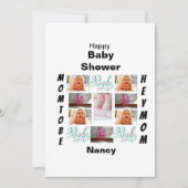 Custom Baby Shower 11 Foto Collage Einladung (Vorderseite)