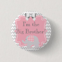Custom Baby Shower Party Ich bin der Big Bro Butto Button