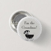 Custom Baby Shower Party Ich bin der Oma Button (Vorne & Hinten)