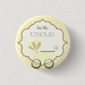 Custom Baby Shower Party Ich bin der Onkel Button (Vorderseite)