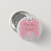 Custom Baby Shower Party Ich bin der Tante Button (Vorne & Hinten)