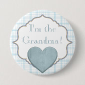 Custom Baby Shower Party Ich bin die Oma-Taste Button (Vorderseite)