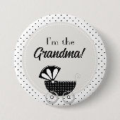 Custom Baby Shower Party I'm the Grandma Button (Vorderseite)
