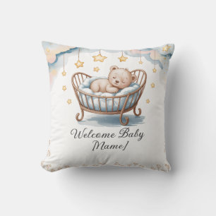 Custom Baby Shower Pillow - Welcome Baby [Name] Kissen