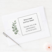 Custom Baby Shower Stickers - Modern Simple Design (Umschlag)