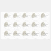 Custom Baby Shower Stickers - Modern Simple Design Etiketten (Blatt)