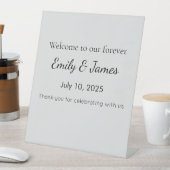 Custom Baby Shower Welcome Sign Sockelschild (In Situ)
